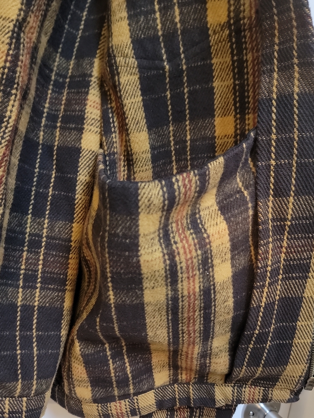 Bespoke Post| Line Of Trade |Men's Brown Plaid Workshirt Jacket - Picture 7 of 12